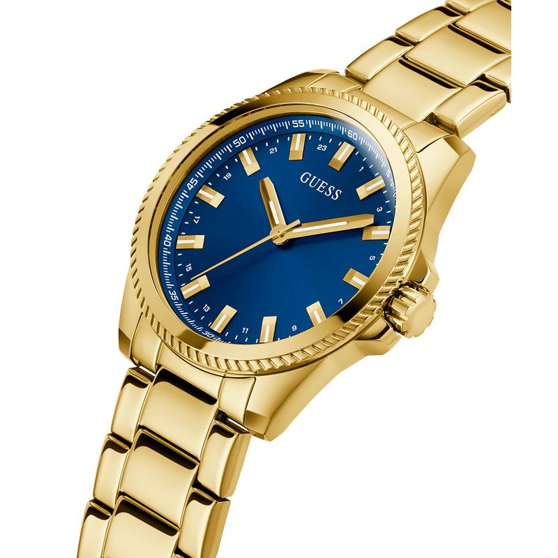 Guess Champ Blue Dial Analog Watch