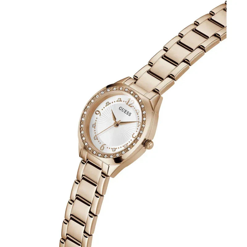 Guess Charlotte White Dial Analogue Watch