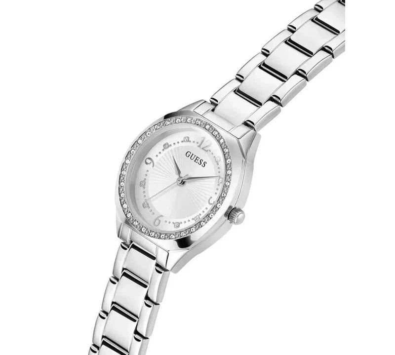 Guess Charlotte White Dial Analogue Watch