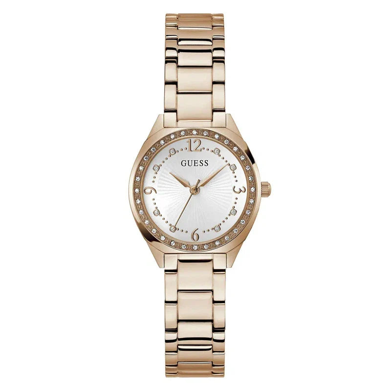 Guess Charlotte White Dial Analogue Watch