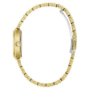 Guess Clara Gold‑Tone Watch with Crystal Dial
