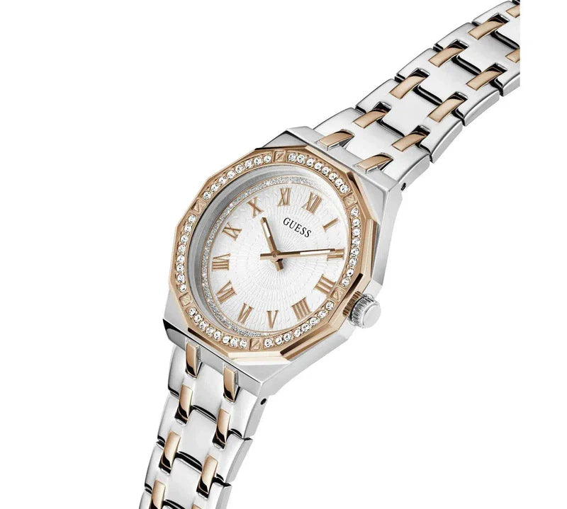 Guess Desire White Dial Analogue Watch