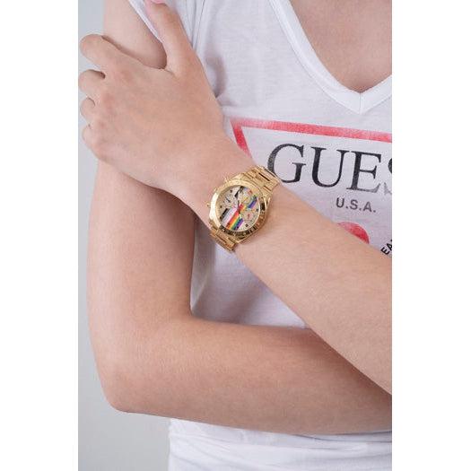 Guess Eclipse Gold Tone Multi-Function Ladies Watch GW0433L1