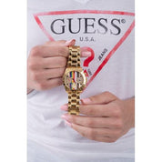 Guess Eclipse Gold Tone Multi-Function Ladies Watch GW0433L1