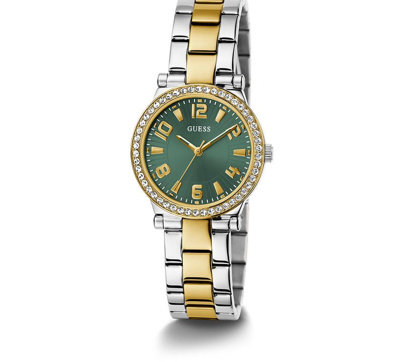 Guess Fawn Green Dial Analog Watch
