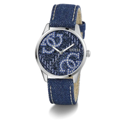 Guess G Stitch Blue Dial Analogue Watch