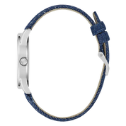 Guess G Stitch Blue Dial Analogue Watch