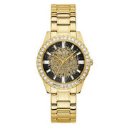 Guess Glitter Burst Gold Tone Analog Ladies Watch GW0405L2