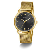 Guess Gold Tone Analog Watch with Diamond Dial