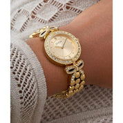 Guess Ladies Gold Tone Analog Watch