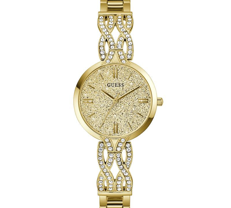 Guess Ladies Gold Tone Analog Watch