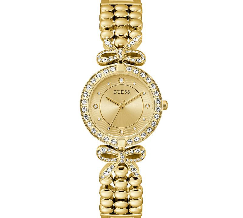 Guess Ladies Gold Tone Analog Watch