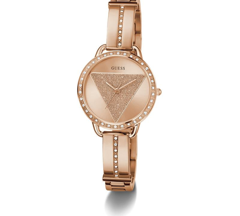 Guess Ladies Rose Gold Tone Analog Watch
