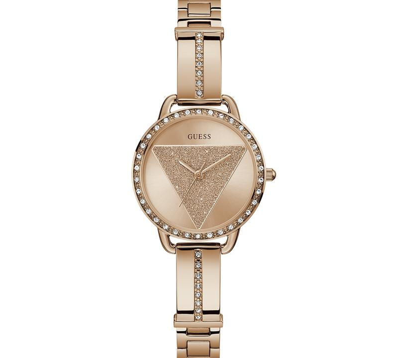 Guess Ladies Rose Gold Tone Analog Watch