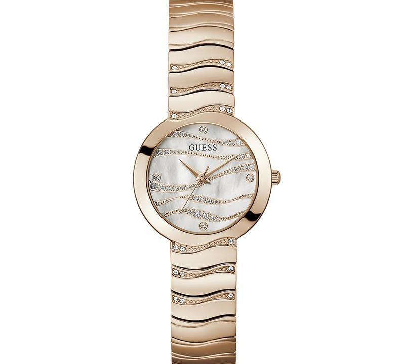 Guess Ladies Rose Gold Tone Analog Watch