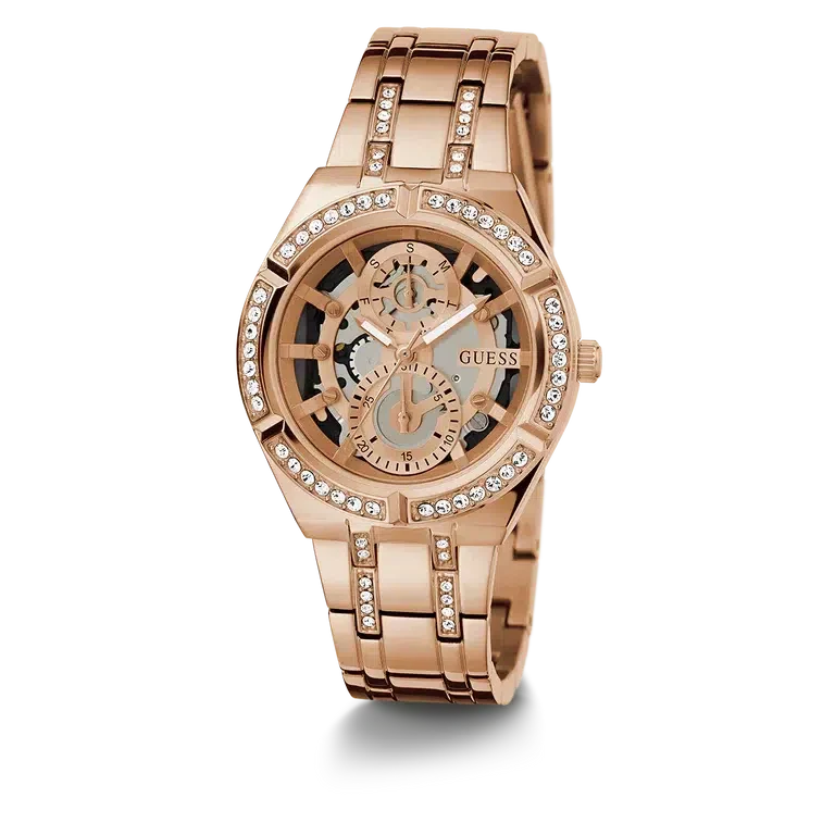 Guess Ladies Rose Gold Tone Multi-function Watch GW0604L3