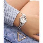 Guess Ladies Silver Tone Analog Watch
