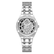 Guess Ladies Silver Tone Multi-function Watch GW0604L1