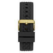 Guess Mens Black Gold Tone Multi-function Watch