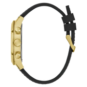 Guess Mens Black Gold Tone Multi-function Watch