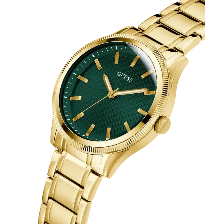 Guess Mens Gold Tone Analog Watch GW0626G2