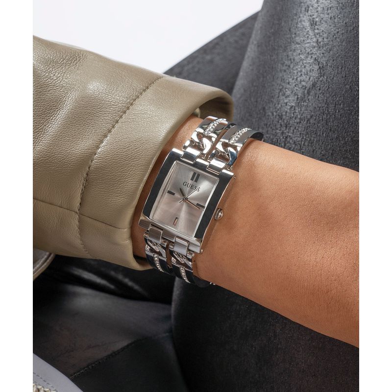 Guess Mod Id Silver Dial Analog Watch