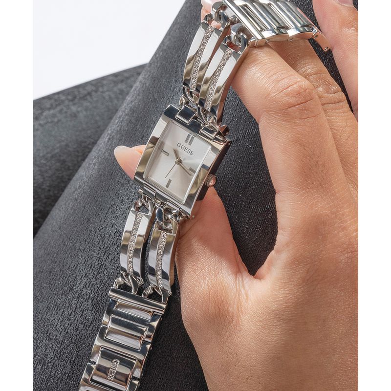 Guess Mod Id Silver Dial Analog Watch