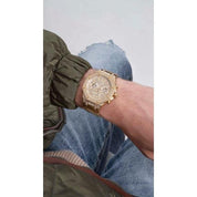 Guess Momentum Gold Tone Multi-Function Gents Watch GW0419G2