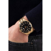 Guess Premier Gold Tone Date Gents Watch GW0330G2