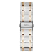 Guess Premier Silver & Rose Gold Date Gents Watch GW0330G3