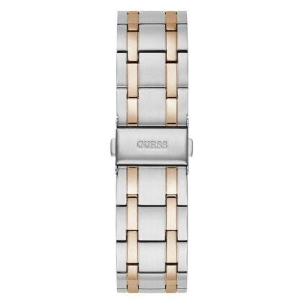 Guess Premier Silver & Rose Gold Date Gents Watch GW0330G3