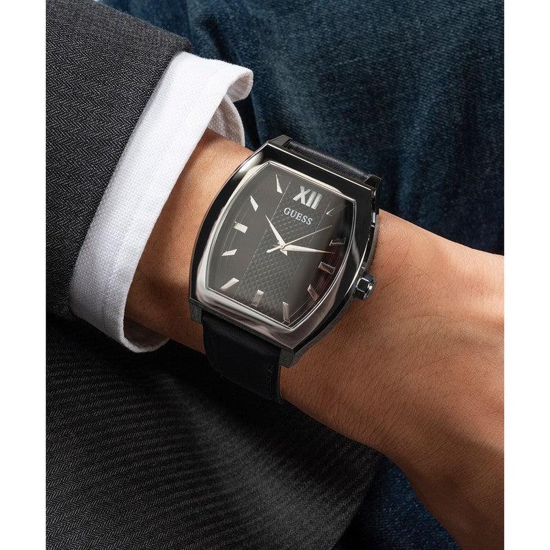 Guess Punctual Black Dial Analog Watch