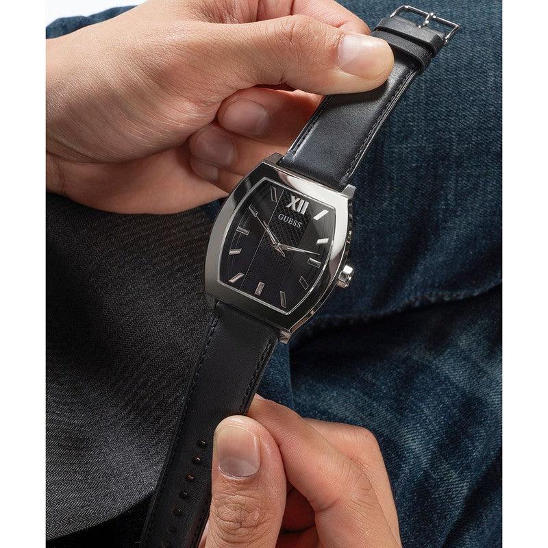 Guess Punctual Black Dial Analog Watch