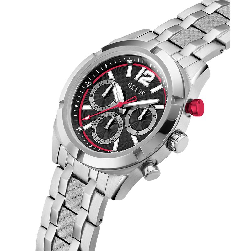 Guess Resistance Black Dial Multifunction Watch