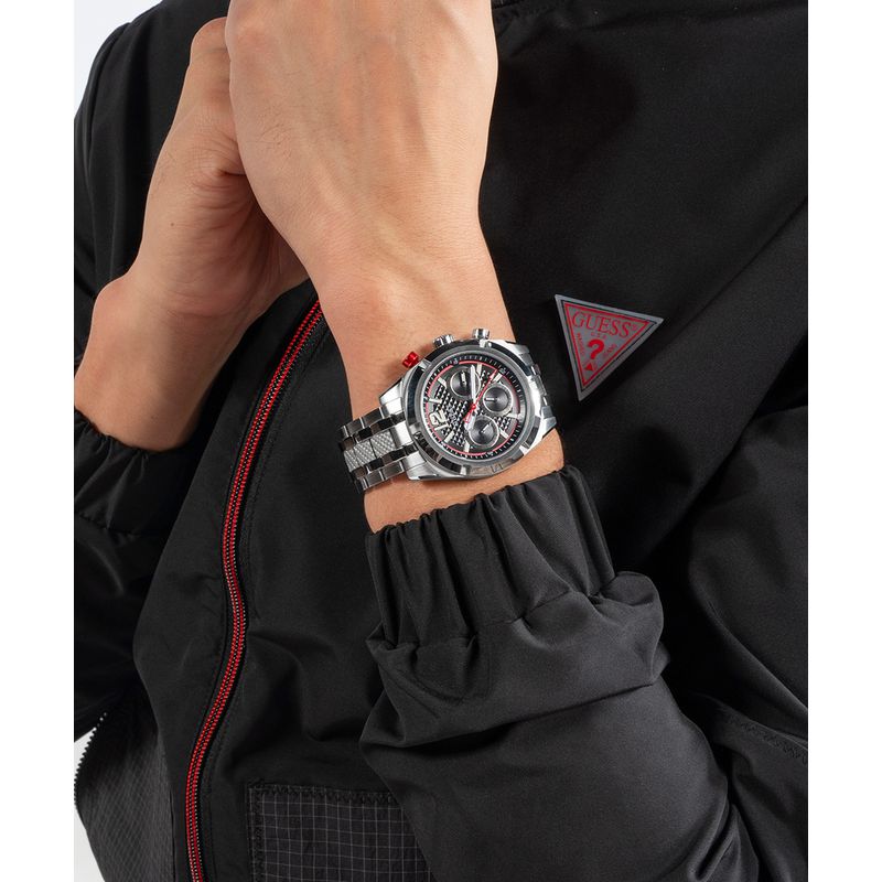 Guess Resistance Black Dial Multifunction Watch