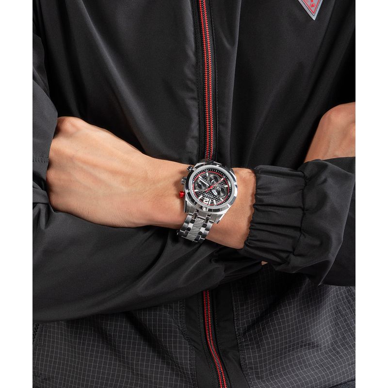 Guess Resistance Black Dial Multifunction Watch