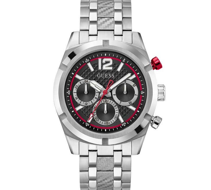 Guess Resistance Black Dial Multifunction Watch