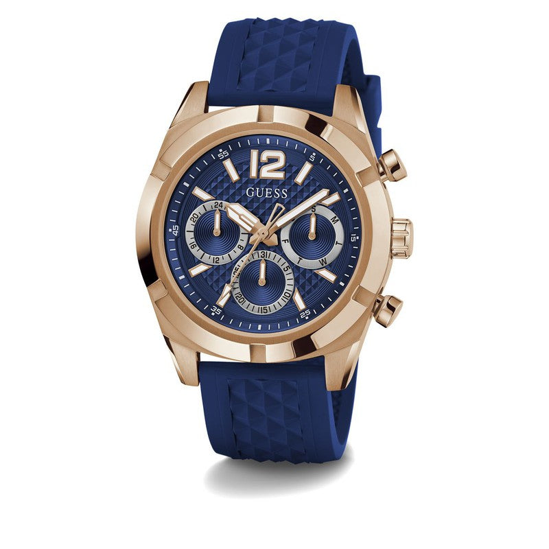 Guess Resistance Blue Dial Multifunction Watch