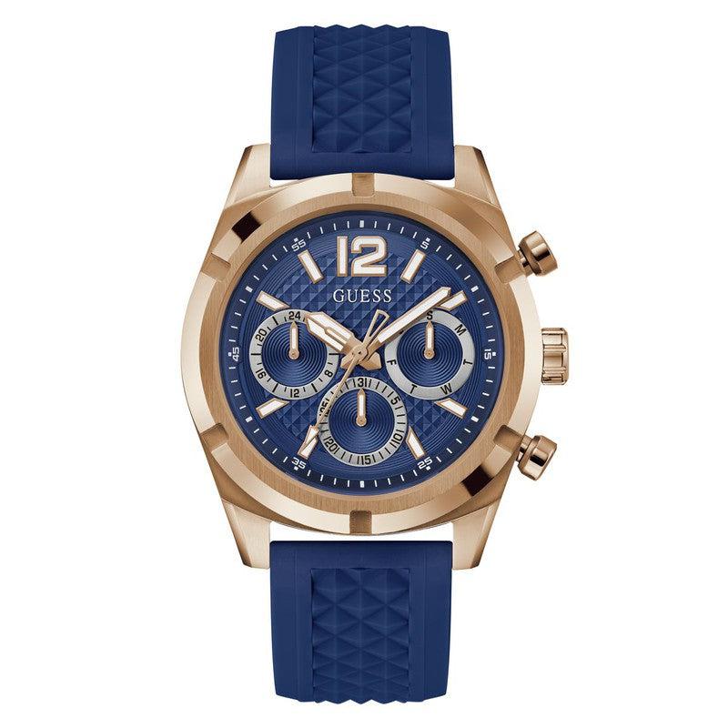 Guess Resistance Blue Dial Multifunction Watch