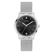 Guess Silver Tone Mesh Bracelet Analog Watch