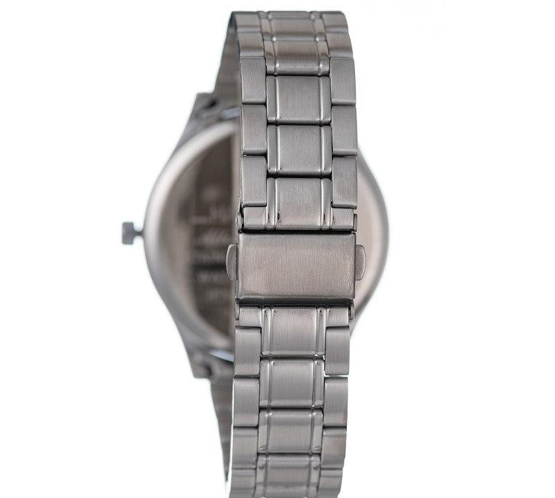 Hallmark Gents Silver Black Dial