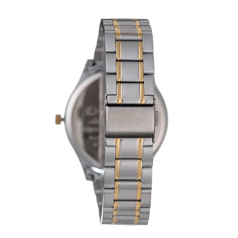 Hallmark Gents Two-Tone Metal Strap White Dial Watch