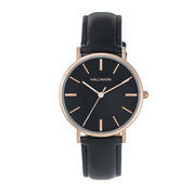 Hallmark Ladies Black Leather Strap