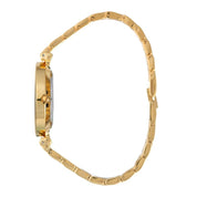 Hallmark Ladies Gold Bracelet Black Dial Watch