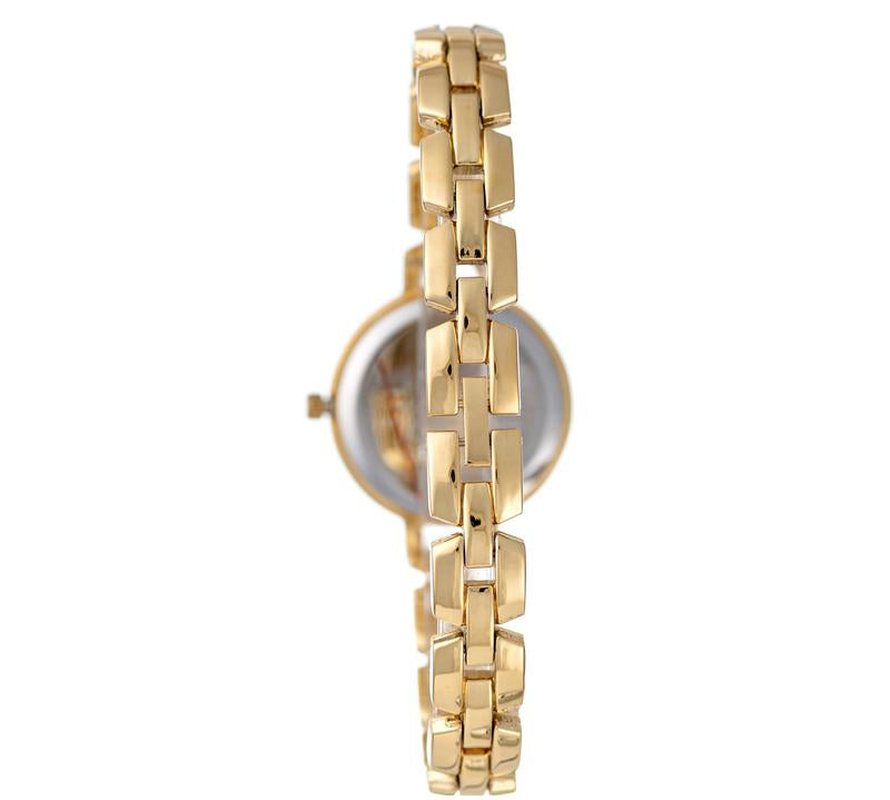 Hallmark Ladies Gold Bracelet Champagne Dial Watch