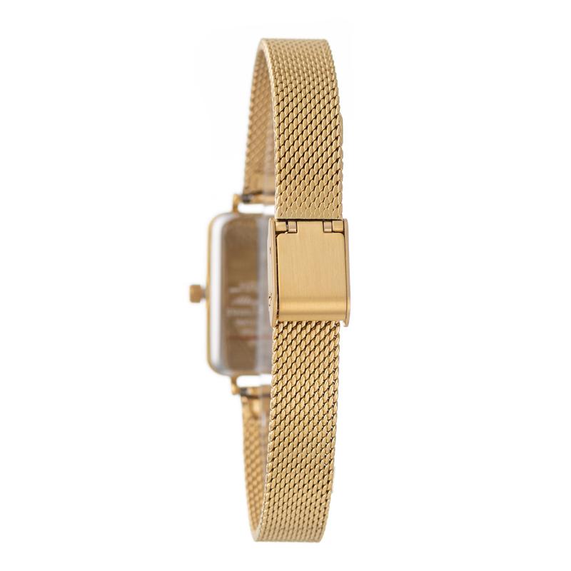 Hallmark Ladies Gold Mesh Silver Dial Watch