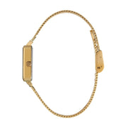 Hallmark Ladies Gold Mesh Silver Dial Watch