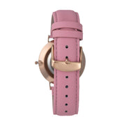 Hallmark Ladies Leather Pink Strap White Dial Watch