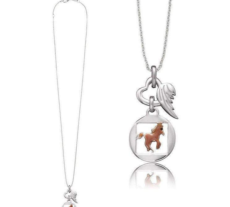 Herzengel Necklace Horse Symbol (Strength)