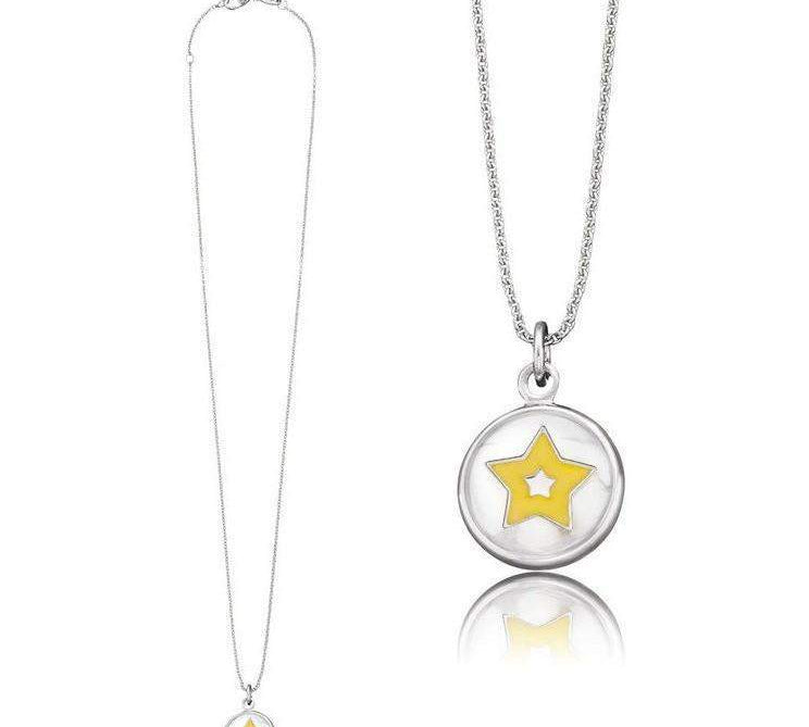 Herzengel Necklace with Glass Lens Star Symbol (Brilliance)